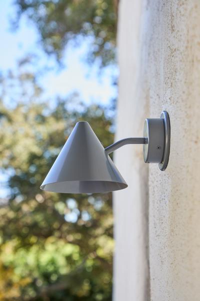  Hans Agne Jakobsson Hans Agne Jakobsson Mini Tratten Outdoor Sconce in Painted Silver