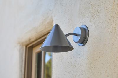  Hans Agne Jakobsson Hans Agne Jakobsson Mini Tratten Outdoor Sconce in Painted Silver