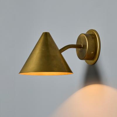  Hans Agne Jakobsson Hans Agne Jakobsson Mini Tratten Raw Brass Outdoor Sconce