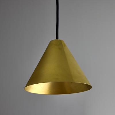  Hans Agne Jakobsson Hans Agne Jakobsson Raw Brass Mini Tratten Pendant