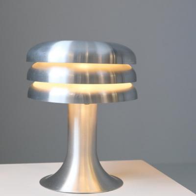  Hans Agne Jakobsson Hans Agne Jakobsson Table Lamp Model BN25 in Aluminum Markaryd 1960s