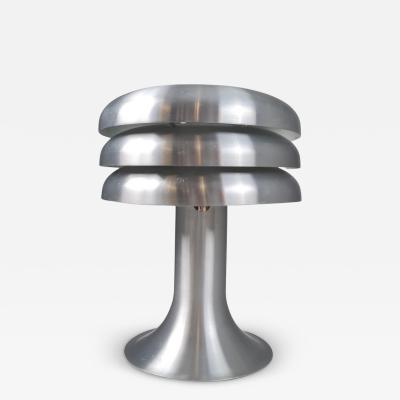  Hans Agne Jakobsson Hans Agne Jakobsson Table Lamp Model BN25 in Aluminum Markaryd 1960s