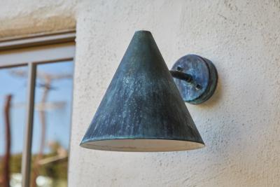  Hans Agne Jakobsson Hans Agne Jakobsson Tratten Darkly Patinated Outdoor Sconce