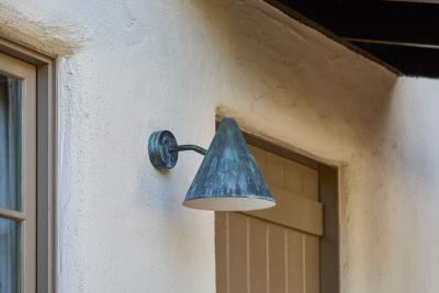  Hans Agne Jakobsson Hans Agne Jakobsson Tratten Darkly Patinated Outdoor Sconce