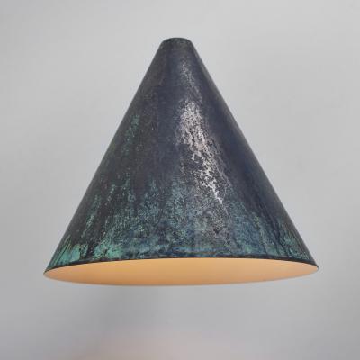  Hans Agne Jakobsson Hans Agne Jakobsson Tratten Darkly Patinated Outdoor Sconce