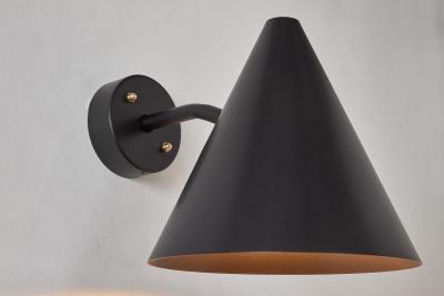  Hans Agne Jakobsson Hans Agne Jakobsson Tratten Outdoor Sconce in Black