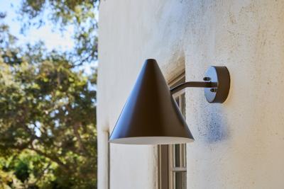  Hans Agne Jakobsson Hans Agne Jakobsson Tratten Outdoor Sconce in Painted Brown