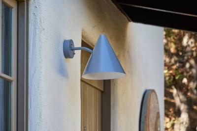  Hans Agne Jakobsson Hans Agne Jakobsson Tratten Outdoor Sconce in Painted Silver