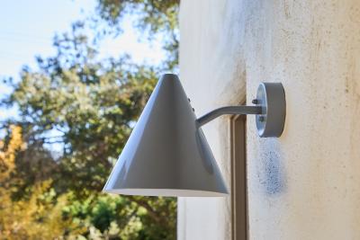  Hans Agne Jakobsson Hans Agne Jakobsson Tratten Outdoor Sconce in Painted Silver