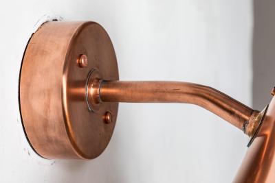  Hans Agne Jakobsson Hans Agne Jakobsson Tratten Polished Copper Outdoor Sconce