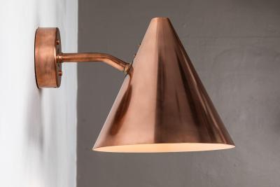  Hans Agne Jakobsson Hans Agne Jakobsson Tratten Polished Copper Outdoor Sconce