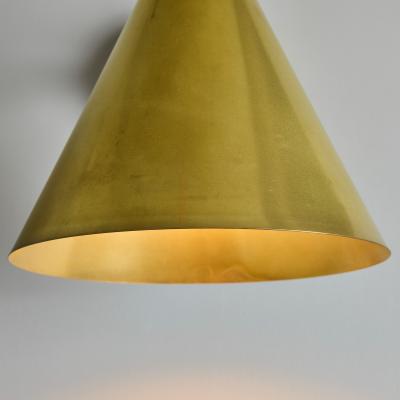 Hans Agne Jakobsson Hans Agne Jakobsson Tratten Raw Brass Outdoor Sconce