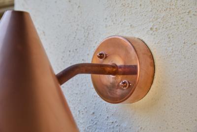  Hans Agne Jakobsson Hans Agne Jakobsson Tratten Raw Copper Outdoor Sconce