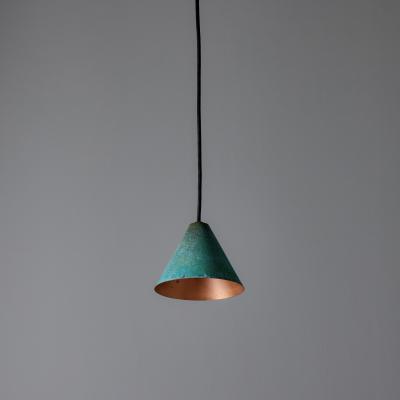  Hans Agne Jakobsson Hans Agne Jakobsson Verdigris Patinated Mini Tratten Pendant