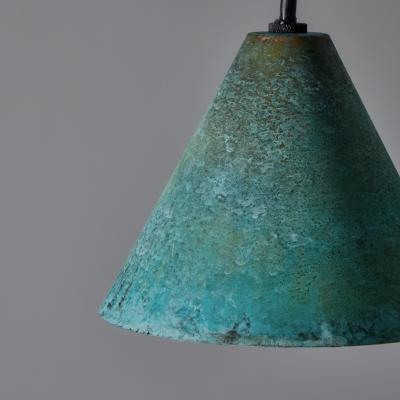  Hans Agne Jakobsson Hans Agne Jakobsson Verdigris Patinated Mini Tratten Pendant