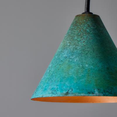  Hans Agne Jakobsson Hans Agne Jakobsson Verdigris Patinated Mini Tratten Pendant