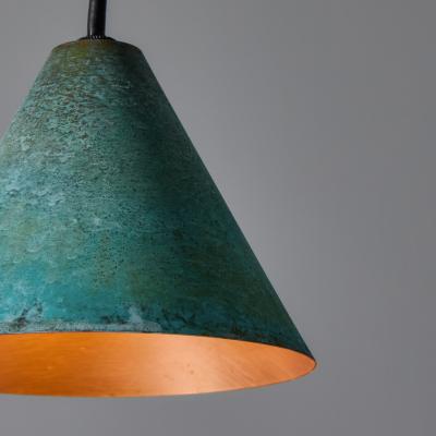  Hans Agne Jakobsson Hans Agne Jakobsson Verdigris Patinated Mini Tratten Pendant