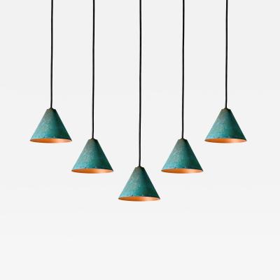  Hans Agne Jakobsson Hans Agne Jakobsson Verdigris Patinated Mini Tratten Pendant