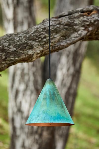  Hans Agne Jakobsson Hans Agne Jakobsson Verdigris Patinated Tratten Outdoor Pendant
