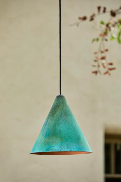  Hans Agne Jakobsson Hans Agne Jakobsson Verdigris Patinated Tratten Outdoor Pendant