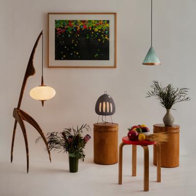  Hans Agne Jakobsson Hans Agne Jakobsson Verdigris Patinated Tratten Pendant