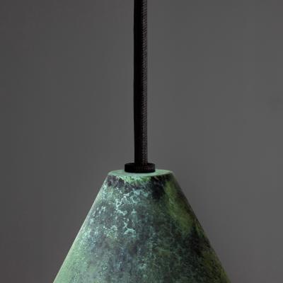  Hans Agne Jakobsson Hans Agne Jakobsson Verdigris Patinated Tratten Pendant