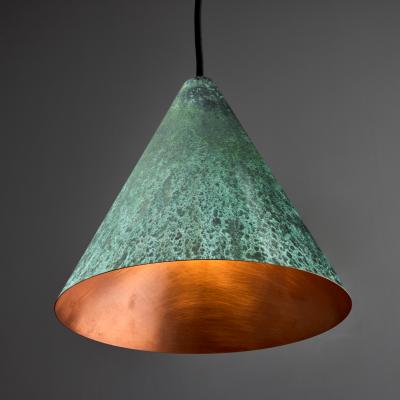  Hans Agne Jakobsson Hans Agne Jakobsson Verdigris Patinated Tratten Pendant