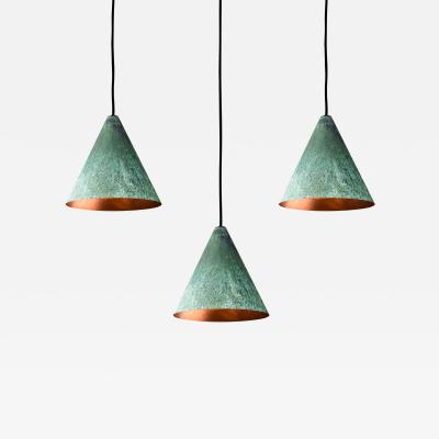  Hans Agne Jakobsson Hans Agne Jakobsson Verdigris Patinated Tratten Pendant
