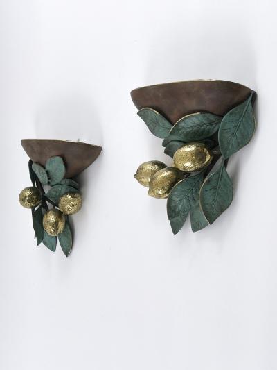  Hans M ller Set of Two Rare Amazing Mid Century Brass Lemon Sconces by Hans M ller 1970s