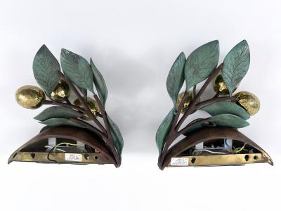  Hans M ller Set of Two Rare Amazing Mid Century Brass Lemon Sconces by Hans M ller 1970s