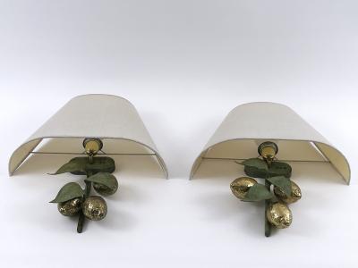  Hans M ller Set of Two Rare Large Mid Century Brass Lemon Sconces by Hans M ller 1970s