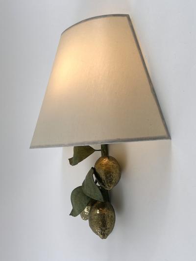  Hans M ller Set of Two Rare Large Mid Century Brass Lemon Sconces by Hans M ller 1970s