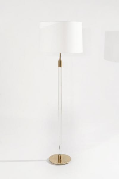  Hansen Lighting Co Glass Rod Floor Lamps by Hansen Lighting Co New York 1970s