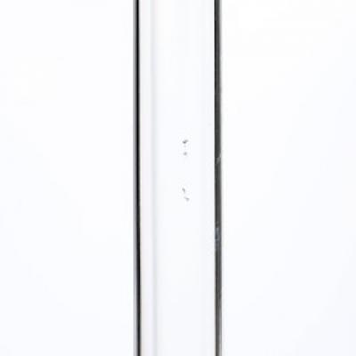 Hansen Lighting Co Mid Century Modernist Floor Lamp in Lucite Polished Nickel by Hansen
