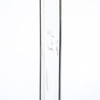  Hansen Lighting Co Mid Century Modernist Floor Lamp in Lucite Polished Nickel by Hansen