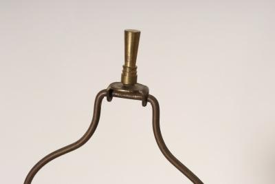  Hansen Lighting Co Vintage Verdigris Bronze Columnar Table Lamp by Stewart Ross James for Hansen