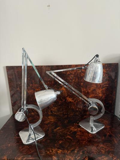  Hardrill and Horstmann Pair of Hardrill and Horstmann Counterpoise Articulated Task Lamps 1950