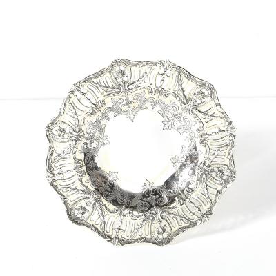  Hardy Hayes Aesthetic Movement Sterling Silver Gold Washed Taza signed Hardy Hayes Co 