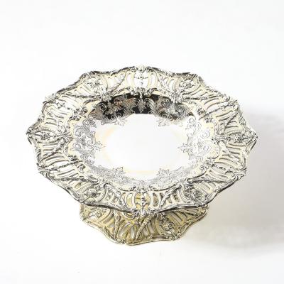  Hardy Hayes Aesthetic Movement Sterling Silver Gold Washed Taza signed Hardy Hayes Co 