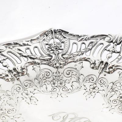  Hardy Hayes Pair of Aesthetic Movement Sterling Silver Tazas signed Hardy Hayes Co 