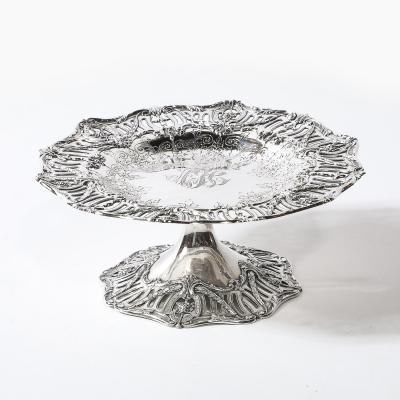  Hardy Hayes Pair of Aesthetic Movement Sterling Silver Tazas signed Hardy Hayes Co 