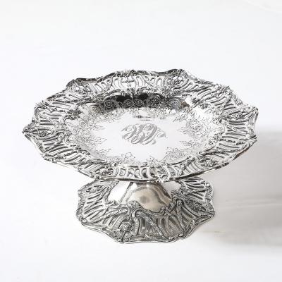  Hardy Hayes Pair of Aesthetic Movement Sterling Silver Tazas signed Hardy Hayes Co 