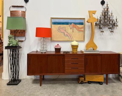  Harley Francis Large Vintage 1980s Harley Francis Abstract Nudes Painting Mixed Media Glass