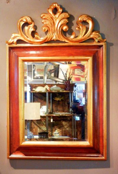  Harrison Gil Large Carved and Gilt Mahogany Mirror by Harrison Gil later Christopher Guy 