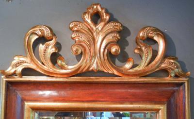  Harrison Gil Large Carved and Gilt Mahogany Mirror by Harrison Gil later Christopher Guy 