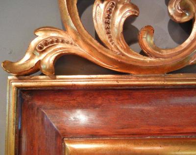  Harrison Gil Large Carved and Gilt Mahogany Mirror by Harrison Gil later Christopher Guy 