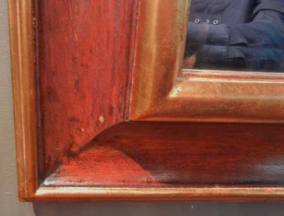  Harrison Gil Large Carved and Gilt Mahogany Mirror by Harrison Gil later Christopher Guy 