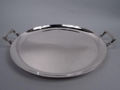  Harrods Harrods English Art Deco Between the Wars Sterling Silver Tray 1938