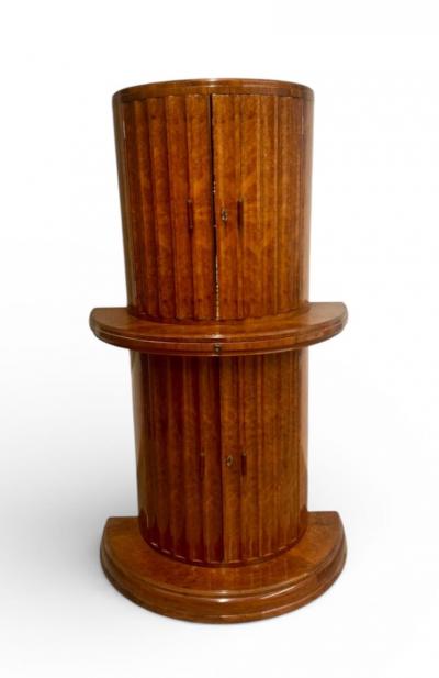  Harry Lou Epstein Furniture Co Art Deco Burr Walnut Cocktail Cabinet by Harry and Lou Epstein England