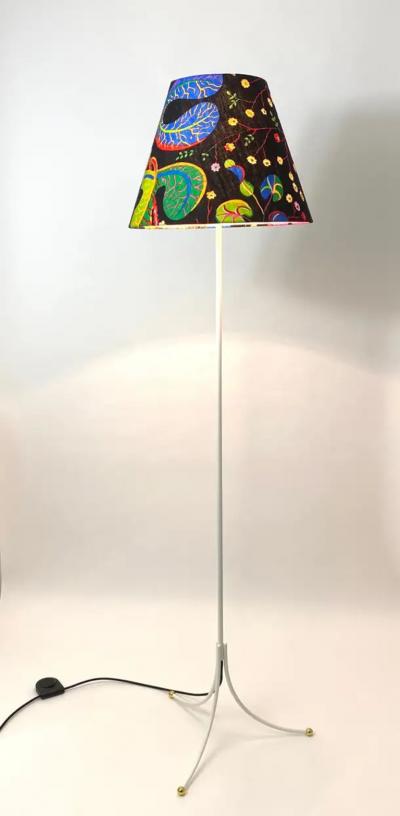  Haus Garten Josef Frank x J T Kalmar Haus Garten White Tripod Brass Floor Lamp 2057